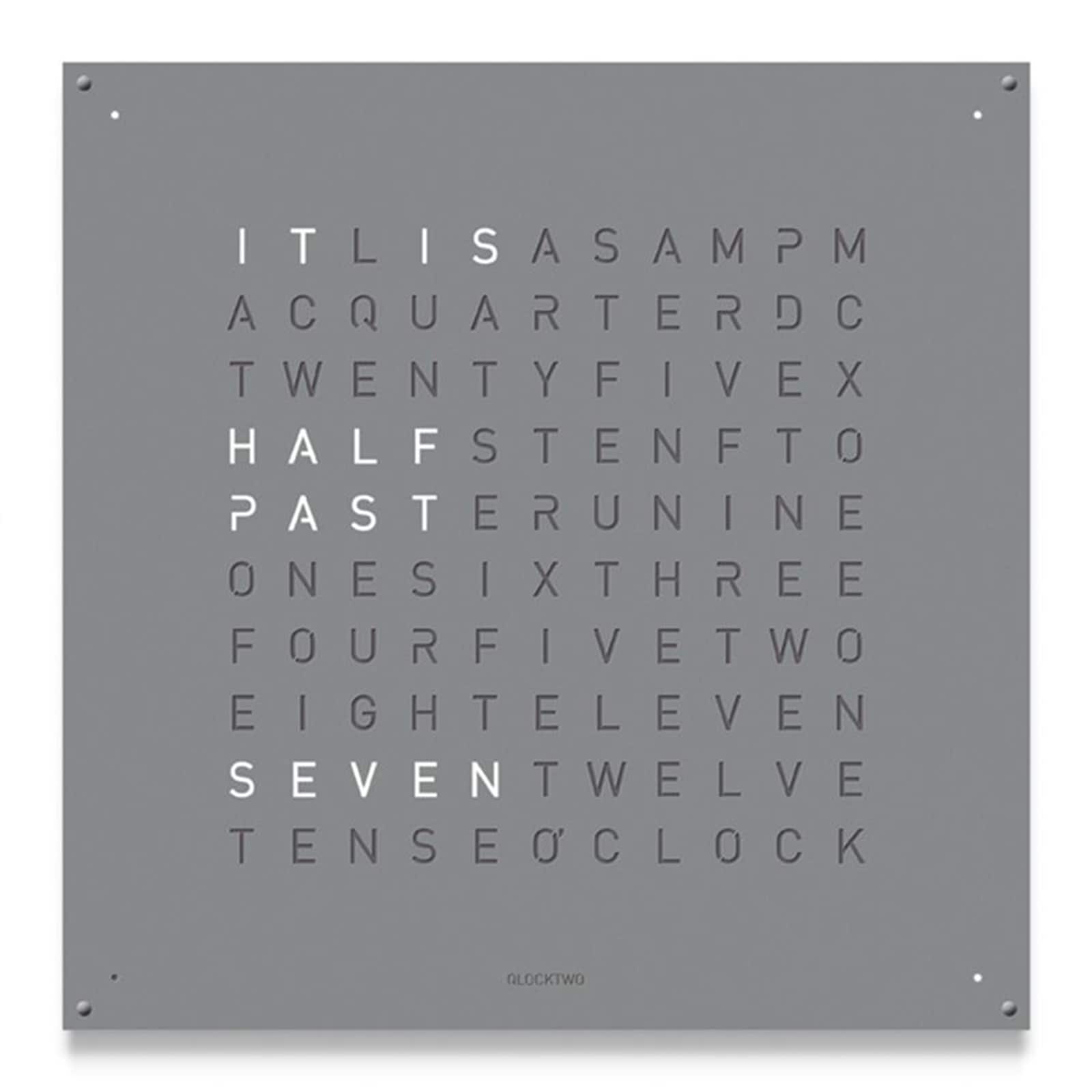 LARGE Stainless Steel Grey Pepper Wall Clock 90cm