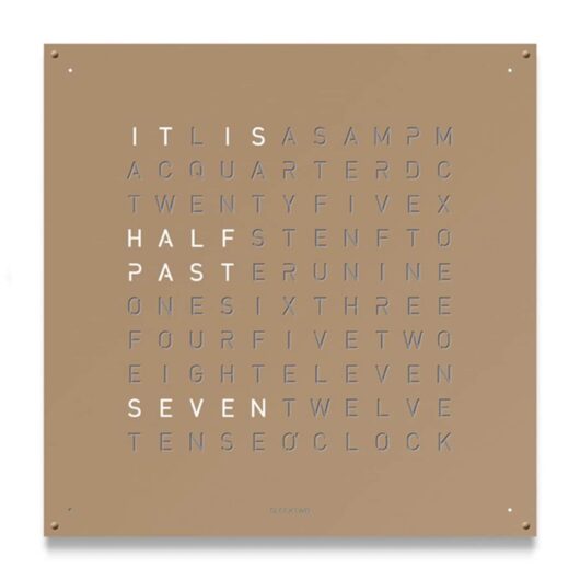 LARGE Stainless Steel Hazelnut Wall Clock 90cm