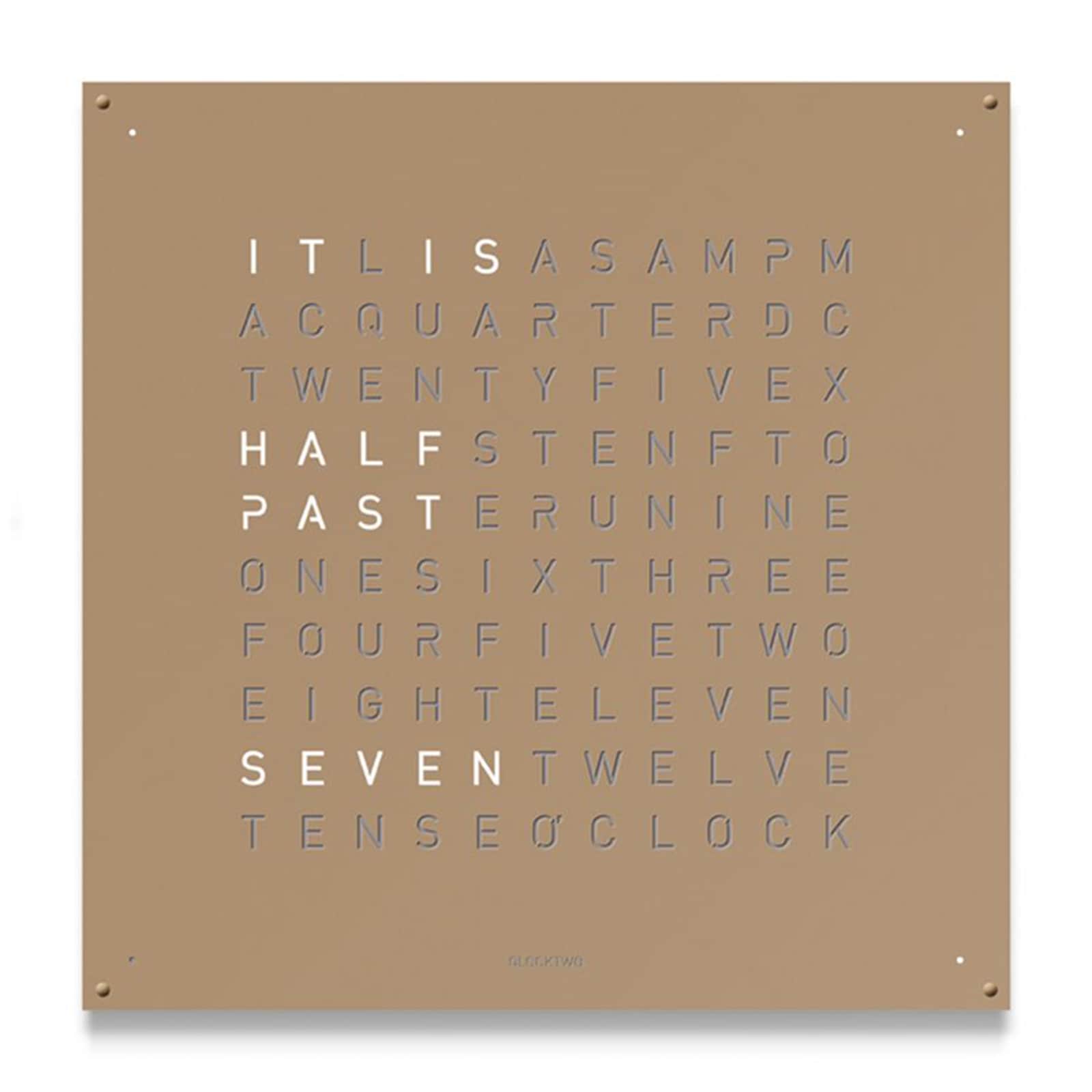 LARGE Stainless Steel Hazelnut Wall Clock 90cm