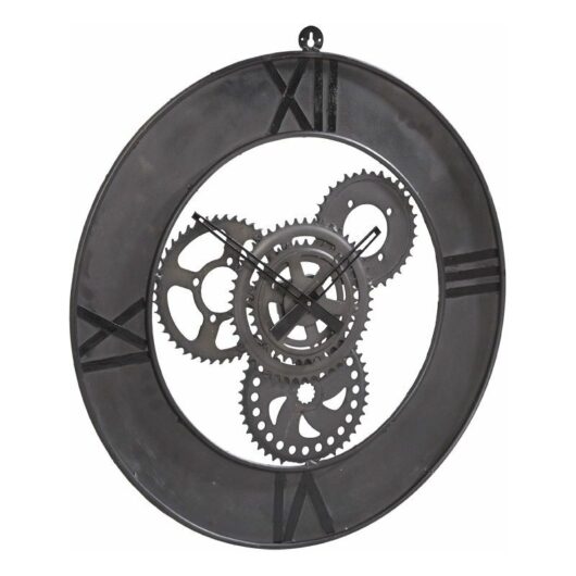Large Industrial Style Clock Factory Metal