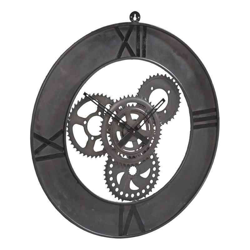 Large Industrial Style Clock Factory Metal
