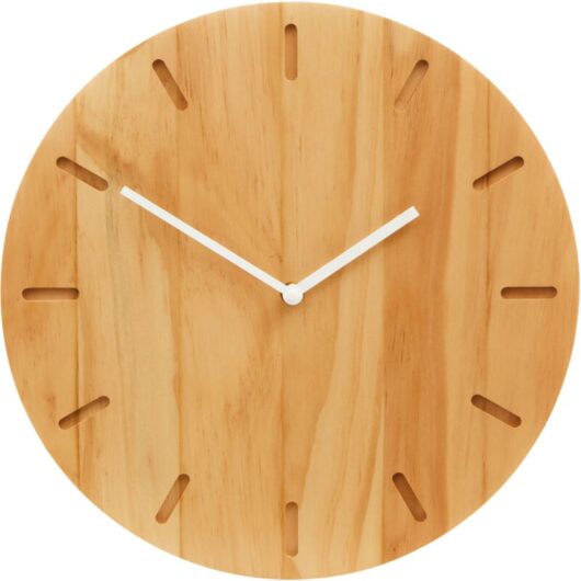 Premier Housewares - Vitus Natural Wood Effect Wall Clock