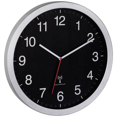 TFA Dostmann 60.3545.01 Radio Wall clock 400 mm x 50 mm x 400 mm Silver Large display
