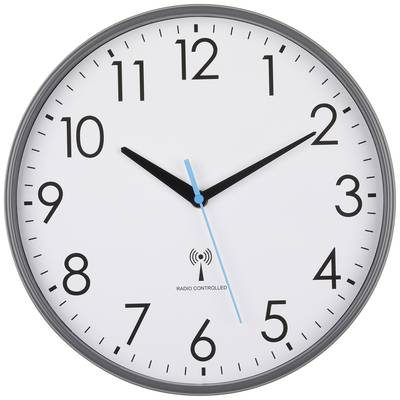 TFA Dostmann 60.3549.10 Radio Wall clock 300 mm x 65 mm Grey