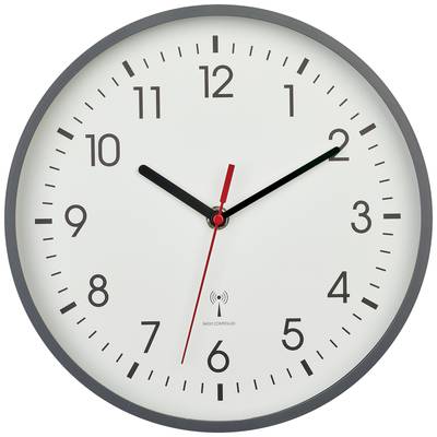 TFA Dostmann 60.3550.10 Radio Wall clock 24.5 cm x 4.2 cm Grey