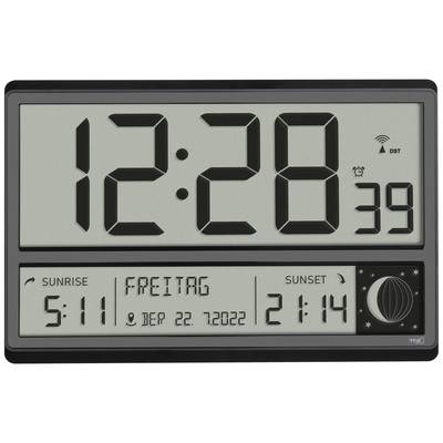 TFA Dostmann 60.4524.01 Radio Wall clock 360 cm x 28 mm x 235 mm Black Large display
