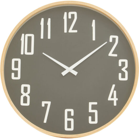 Interiors by Premier Functional Black Wall Clock, Sleek And Sturdy Wall Clock For Kitchen, Lightweight Clock For Indoor Outdoor