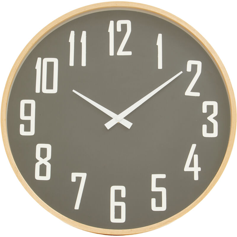 Interiors by Premier Functional Black Wall Clock, Sleek And Sturdy Wall Clock For Kitchen, Lightweight Clock For Indoor Outdoor