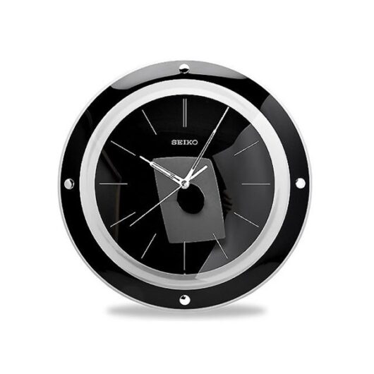 Seiko QXA314J Black Acrylic Wall Clock - C5930