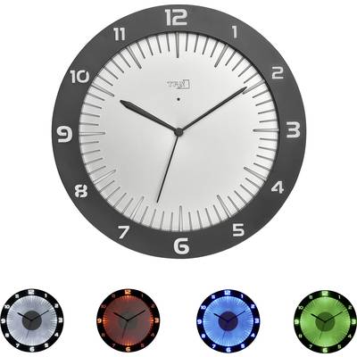 TFA Dostmann 60.3553.10 Radio Wall clock 303 mm x 45 mm x 303 mm Grey Large display