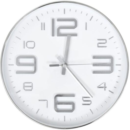 Vidaxl - Wall Clock 30 cm Silver