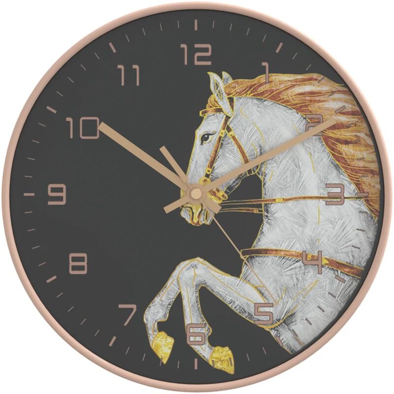 Vidaxl - Wall Clock Gold and White ⌀29.5 cm Polystyrene and Glass
