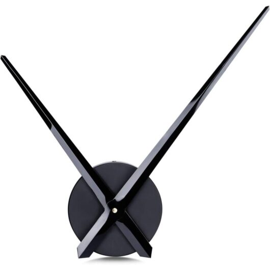 Serbia - Large Wall Clock Needles 31.5cm Simple Black No Number diy Frameless Clock Movement Mechanism with Long Hands