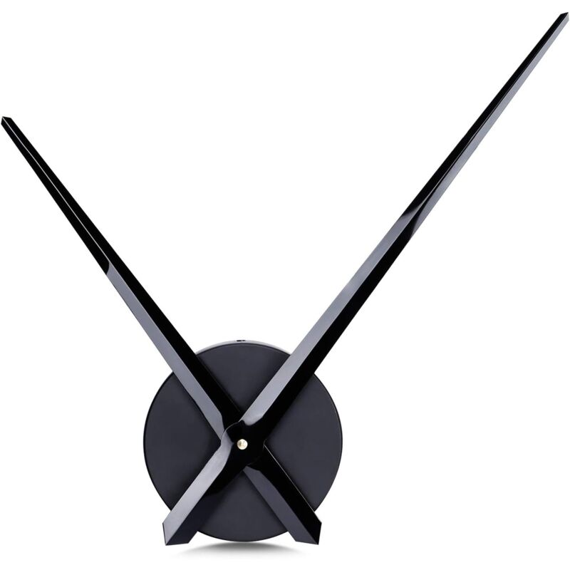 Serbia - Large Wall Clock Needles 31.5cm Simple Black No Number diy Frameless Clock Movement Mechanism with Long Hands