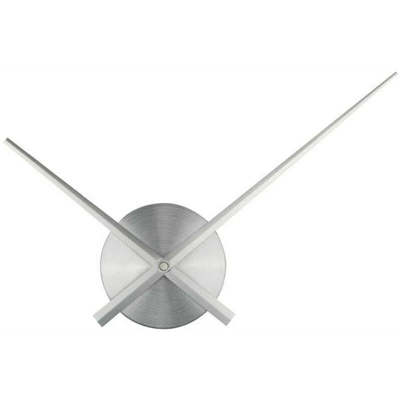 Soleil - 3D Clock Hands - diy - Large 3D Wall Clock Hands - Home Art Decor. Quartz clock. Accessories (silver)