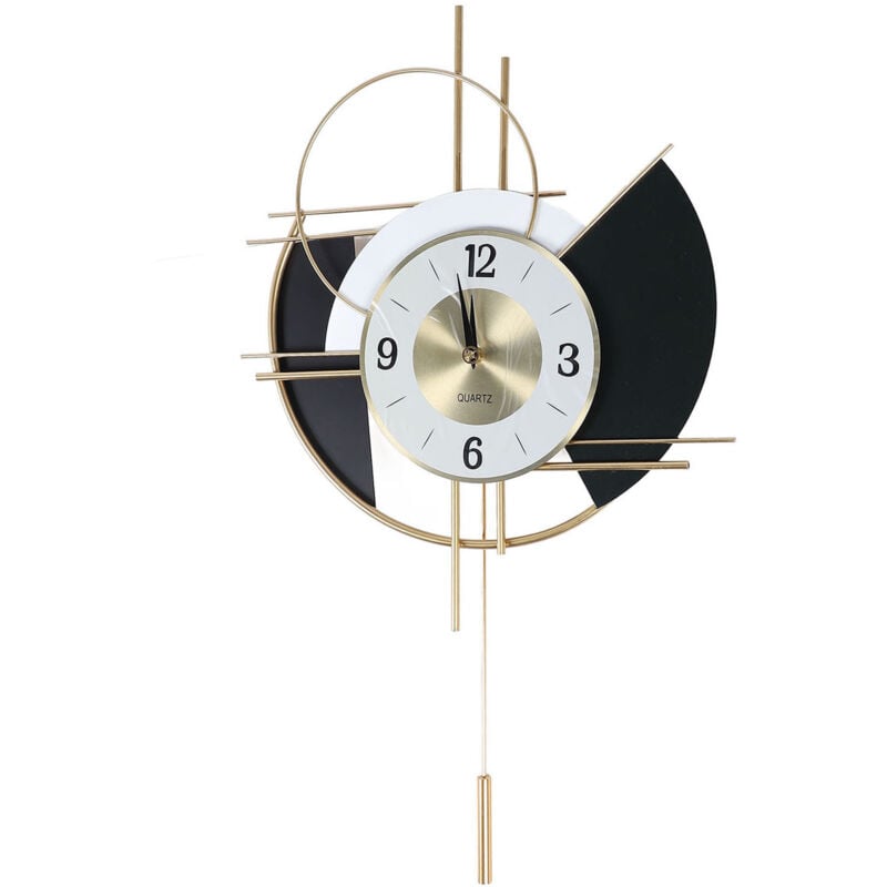Nordic Swing Wall Clock Big Silent Non Ticking Decorative Wall Clock for Living Room Bedroom Home