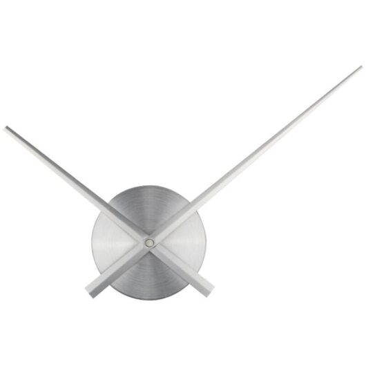 Serbia - Couleur argent-Grande horloge murale - Aiguilles 3D - Horloge à mécanisme à quartz - Loisirs créatifs - Décoration d'intérieur