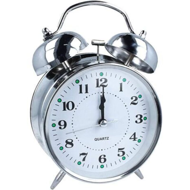 Bell Alarm Clock, Bedside Alarm Clock with Double Bell, Classic Alarm Clock, Clock