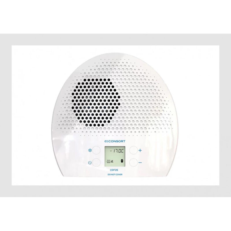 CONSORT CLAUDGEN DF2E Wall-Mounted Downflow Fan Heater with Digital Thermostat and 7-Day Timer