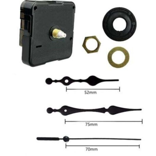 Quartz Clock Movement, Clock Mechanism, Hands, Wall Clock Mechanism, Large Hands, DIY Wall Clock, Replacement Mechanism, Spare Parts Repair