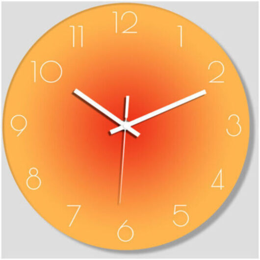 Wall Clock 30 cm Silent Modern Quartz Wall Clock with Arabic Numerals Non-Ticking Wall Clocks Home Accessories Decorative Wall Clock and Double-Sided