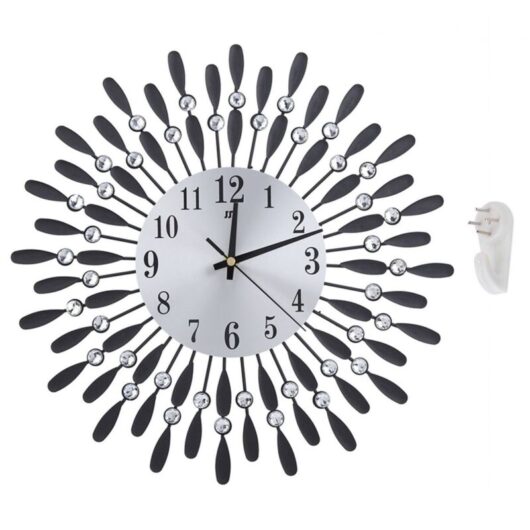 Modern luxury wall clock, large decorative clock for home, office or bedroom, gold