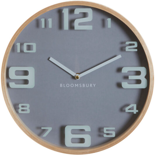 Premier Housewares - Interiors by Premier Contemporary Large Digits Wall Clock, Easy To Maintain Kitchen Clock, Lightweight Wall Clock For Indoor