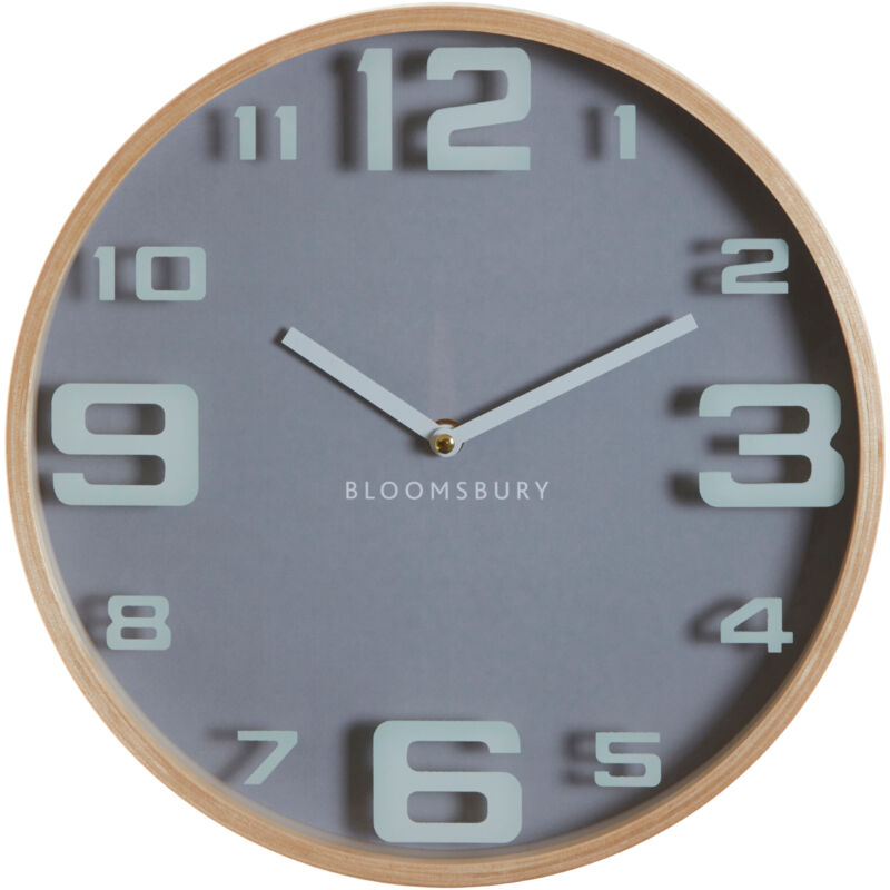 Premier Housewares - Interiors by Premier Contemporary Large Digits Wall Clock, Easy To Maintain Kitchen Clock, Lightweight Wall Clock For Indoor