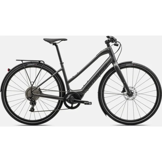 Specialized Turbo Vado SL 4.0 Step-Through EQ Electric Hybrid Bike 2024 Smoke Black Reflective