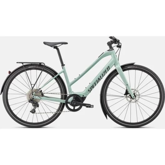 Specialized Turbo Vado SL 4.0 Step-Through EQ Electric Hybrid Bike 2024 White Sage/ Black