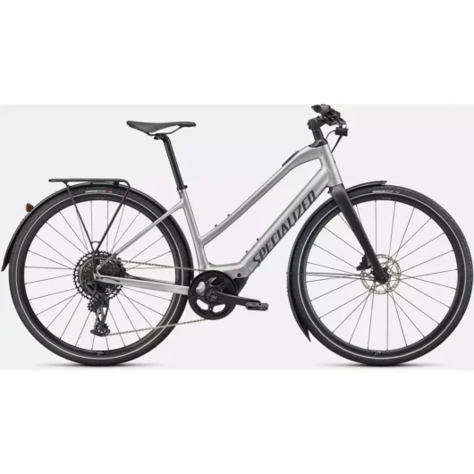 Specialized Turbo Vado SL 5.0 Step Through EQ 2024 Brushed Aluminum/Black Reflective