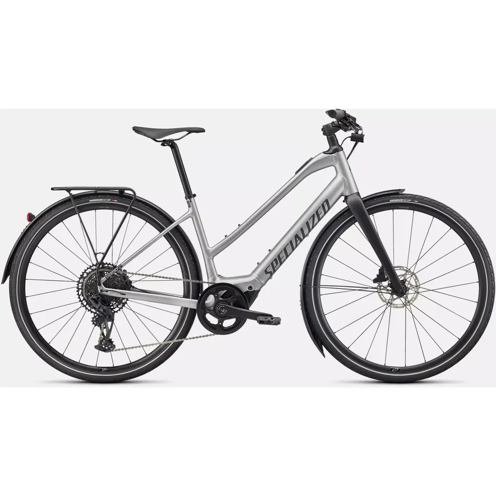 Specialized Turbo Vado SL 5.0 Step Through EQ 2024 Brushed Aluminum/Black Reflective